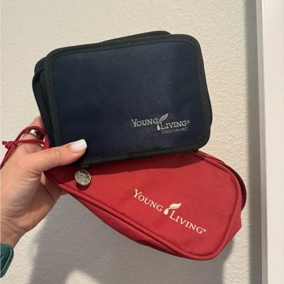2 Young Living Essential Oils Travel Pouch Carry Case - Picture 1 of 4